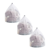 Mesh Laundry Bags, Washing Machine Mesh Wash Bags Jumbo for Delicates Clothes, Bed Linen, Toys with Drawstring Closure Sturdy, 3 Pcs, 23.62x31.50"