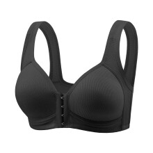 Front Closure Push Up Bra Cotton Comfort Wireless Lift Support Daily Wear Multiple Colors Women's Support Bra Easy Clasp