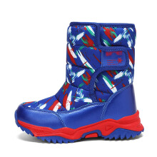 Boys Winter Boots Children Shoes Fashionable Thick Soled Boots Winter Velvet Warm Snow Boots Boys Boots