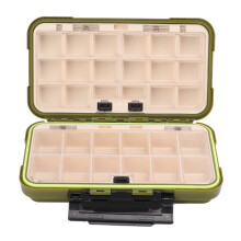Portable Tackle Box Organizer with Sliding Design Movable Inserts - All Weather Protection Fishing Gear Box with Durable Silicone Seal and Double