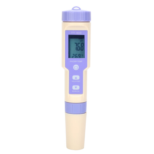 Salinity Meter Digital PH Meter5In1Water Tester TDS EC Thermometer Automatic Temperature Compensation High Accuracy Pool Water Tester Humanized 1