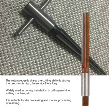 Gerade Nutreibahle für die Metallbearbeitung, Rundschaftreibahle mit konischer Spitze, Präzisionswerkzeug aus Schnellarbeitsstahl für Bohr- und