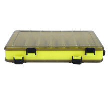 Fishing Tackle Storage Box Double Sided Lure Case14Slots With Visualization And Sun Protection Lightweight Easy To Carry Double Layer Design Corner