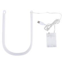 Soft Glow LED Neon Letter Lights For Wall Mounting, Dual Power Options With Hook Holes, Romantic Ambient Lighting For Proposal Birthday And Wedding