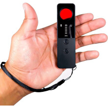 (T4)Rilevatore Microspie e gps per auto, casa, ufficio Telecamere e Segnali Wireless professionale e tascabile con doppio allarme