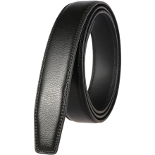 Cintura da Uomo in Pelle per Fibbia Automatica Nero 125 cm — cintura con fibbia, cinturino pelle ricambio