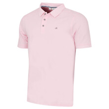(XL, Baby Pink) Calvin Klein Mens 2026 Campus 3 Button Ribbed Collar Golf Polo Shirt