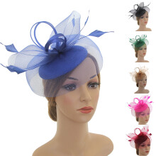 Ladies Flower Veil Fascinators Cocktail Tea Party Wedding Headwear