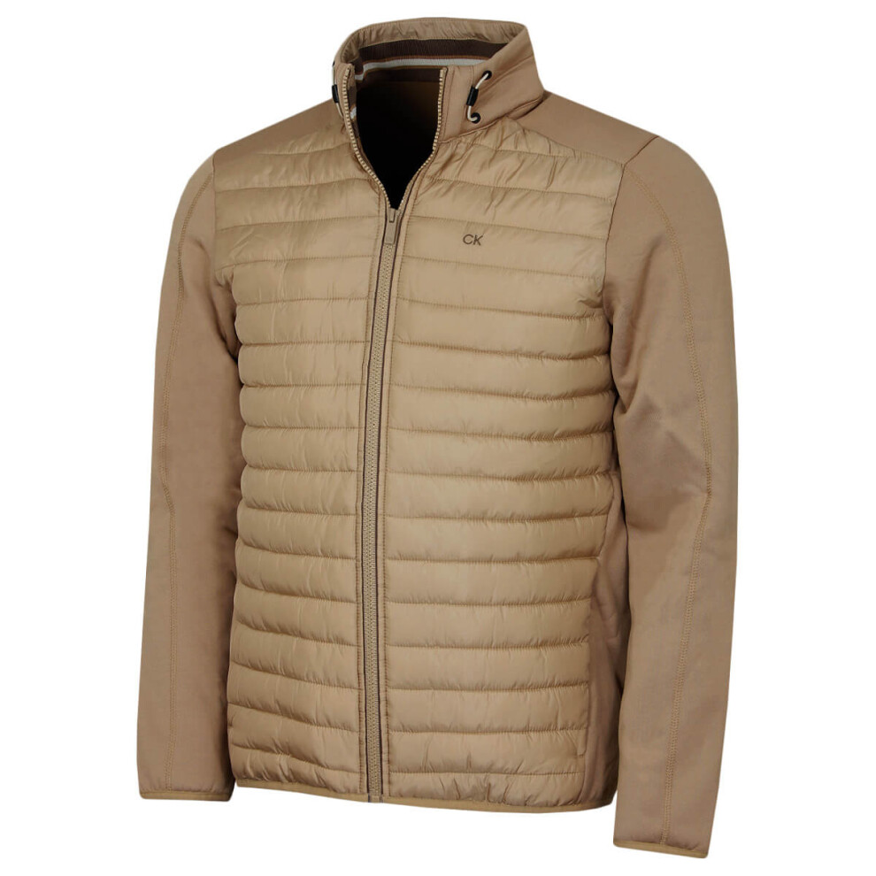 Calvin Klein (Xxxxl, Tan) Mens 2026 Ck Hybrid Insulate Lightweight Golf Jacket