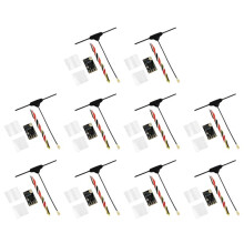 10PCS ELRS 2.4GHz Receiver ExpressLRS Receiver with T-Type Antenna Support Wifi Upgrade for FPV RC Long Range Drone