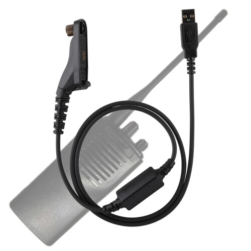Câble de programmation USB compatible avec les radios Motorola. Câble renforcé ultra-stable. Longue durée de vie. Utilisation simple. Connexion 2