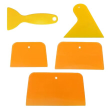 Kit de herramientas para mantenimiento automotriz: 5 espátulas para masilla de carrocería y raspadores de película de vidrio.