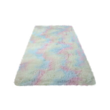 Tapis moelleux tie-dye non pelucheux, 200 cm x 80 cm, tapis d'intérieur doux et moelleux pour chambre et salon