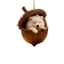 Christmas Ornament: Hollow Tree & Pinecone Acrylic Pendant, Lightweight Festive Decor for Tree, Table, Wreath, Car – Compatible with All Standard