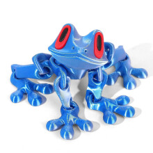 (Q) Posable Frog Fridge Magnet 3D Printed Magnetic Frogs Toy Funny Refrigerator Magnets for Home Kitchen Office
