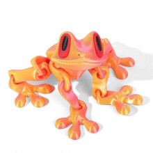 (G) Posable Frog Fridge Magnet 3D Printed Magnetic Frogs Toy Funny Refrigerator Magnets for Home Kitchen Office