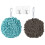 Chenille Hand Towels Microfiber 2-Pack Grey White 1