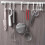 Multifunctional Slide Rail Hook, Adhesive Wall Hooks Rack, Space Saving Utensil Rack No Drilling Wall Mount Accessory 5