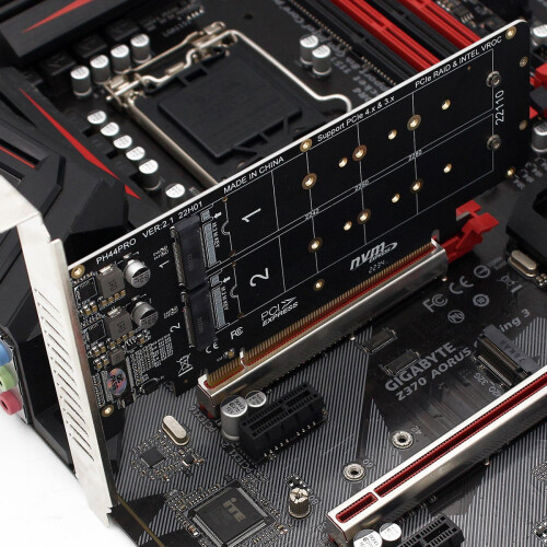 Module de support SSD M.2 NVMe pour usage professionnel, plateforme d'extension multi-systèmes compatible avec adaptateur SSD NVMe vers PCI-E, carte 1