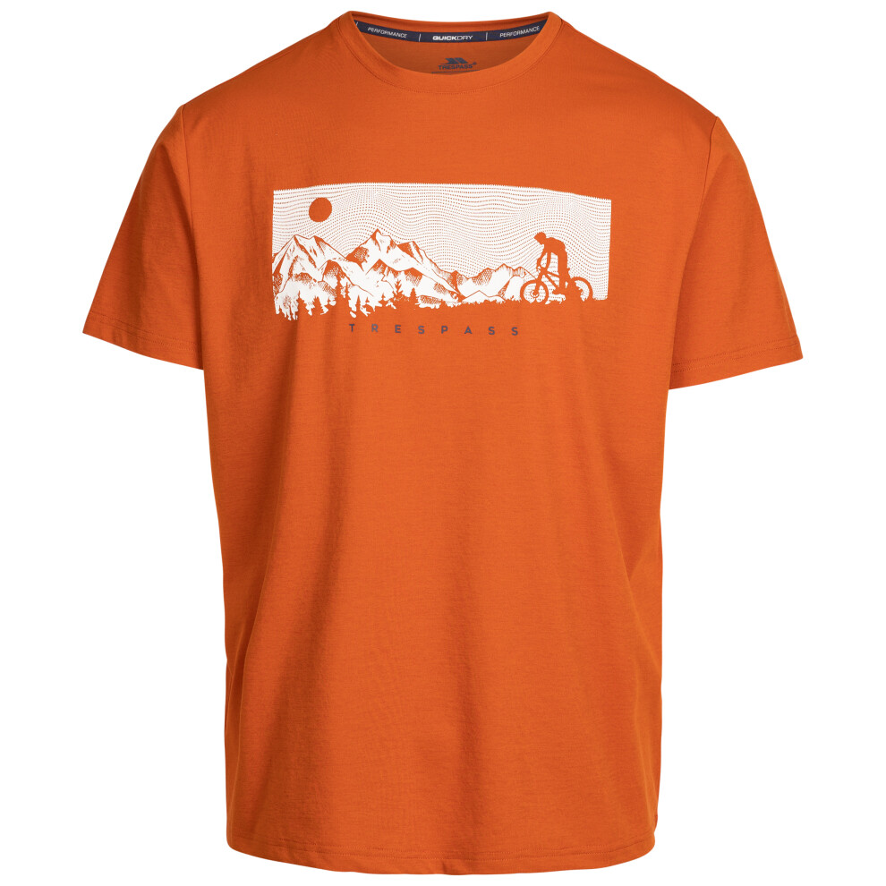 Trespass (M, Burnt Orange Marl) Mens Short Sleeve T-Shirt - Nellow