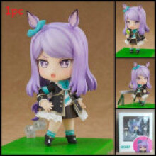 (White Mc Queen)Uma Musume Pvc Customizable Horse Figurine With Interchangeable Faces For Collectors Fans And