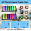 Wall Mount Filament Storage Rack- Wall Mount 3D Printer Filament Storage Rack 2 Tier Filament Spool Holders Racks 6