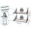 Wall Mount Filament Storage Rack- Wall Mount 3D Printer Filament Storage Rack 2 Tier Filament Spool Holders Racks 9