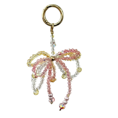 Stilvolles Perlen-Perlen-Mobile-Accessoire, Schleife-Charm,