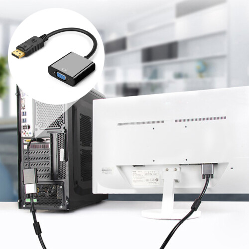 Προσαρμογέας για μετάβαση από DisplayPort σε VGA, ευρεία εφαρμογή σε όλες τις συσκευές 1
