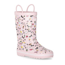 (13, Unicorn Pink) Trespass Starryton Kids Unicorn Printed Wellies