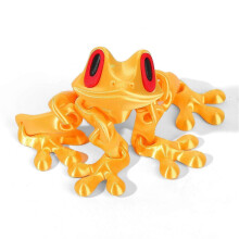 (H) Posable Frog Fridge Magnet 3D Printed Magnetic Frogs Toy Funny Refrigerator Magnets for Home Kitchen Office