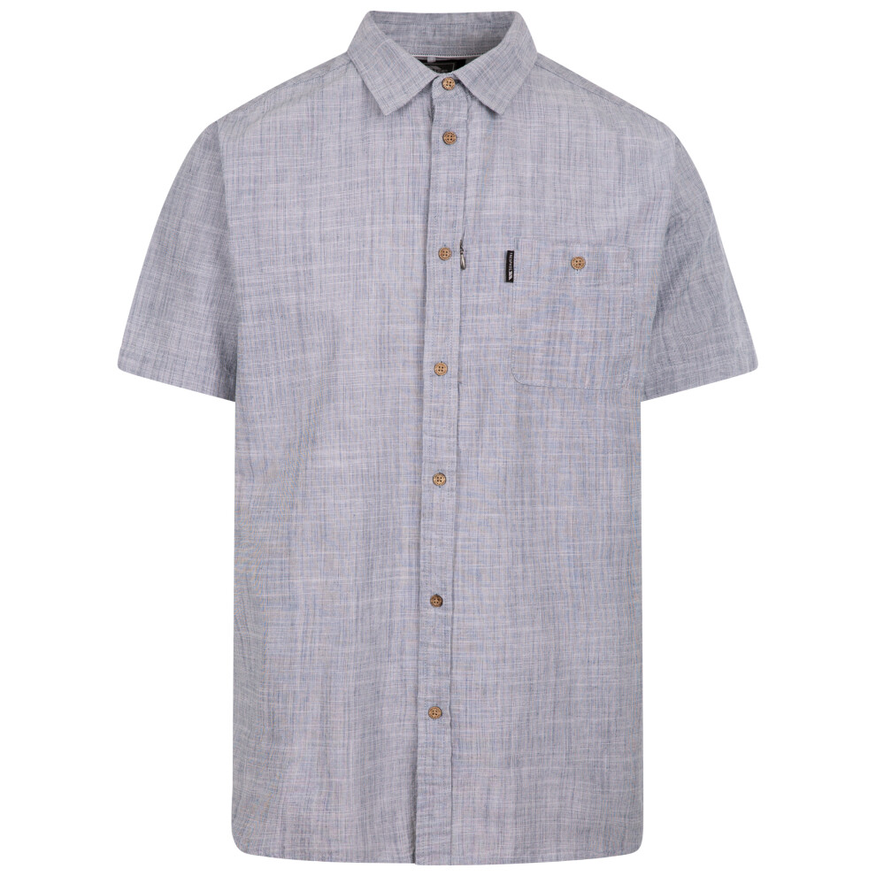 Trespass (3Xl, Dark Peacock) Mens Shirt Short Sleeve Basham