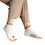 Women Split Toe Socks Elastic Fit Soft Fabric Toeless-Skin 1