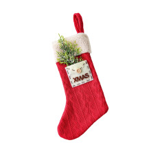 5.5x10.2" Knit Christmas Stockings with Tree Design in Xmas Envelope – Holiday Gifts for Family, Compatible with Standard Hooks