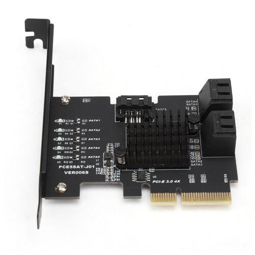 PCIe SATA III Controller Expansion Card Easy To Install With Non Raid Support And Plug And Play Functionality Sata6Gbps Interface Compatible All 2