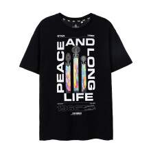 (Large) Star Trek Short Sleeved T-Shirt (Mens Black)