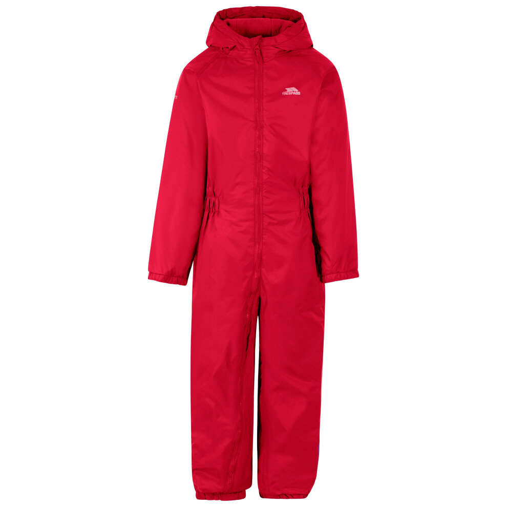 Trespass (7 Years To 8 Years, Signal Red) Unisex Kids Rain Suit - Dripdrop