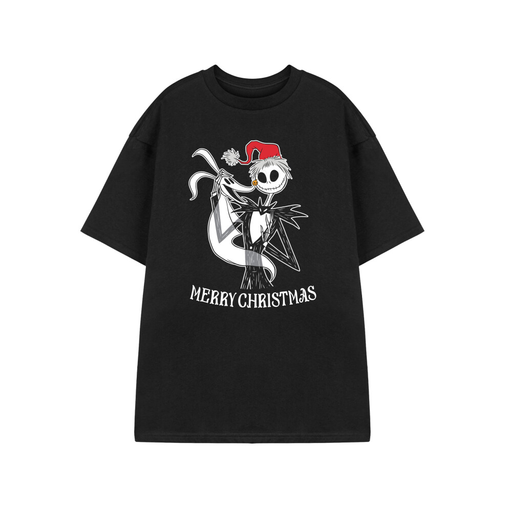 Disney (Xxx-Large) The Nightmare Before Christmas Short Sleeved T-Shirt (Unisex Black)