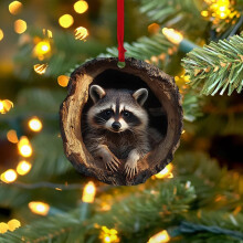 Christmas Animal Ornament Cartoon Forest Animal Hanging Decoration 2D Flat Acrylic Pendant for Christmas Tree Decor