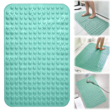 Xoxingysm Shower Mat for Bathtub & Tub, Suction Cups, Drain Holes, Machine Washable, Soft on Feet, Compatible with Standard Tubs