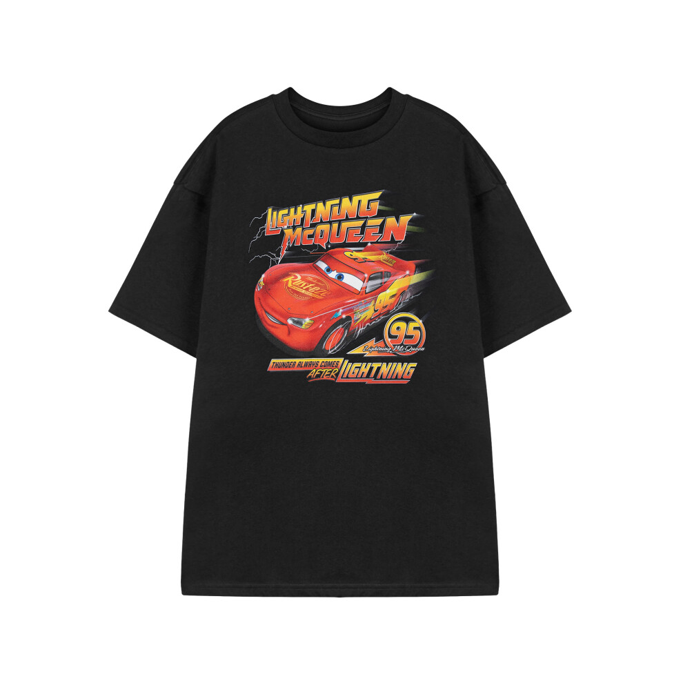Disney (Large) Cars Short Sleeved T-Shirt (Mens Black)