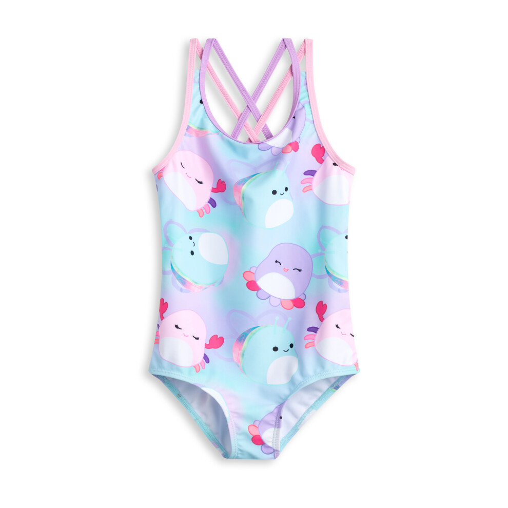Squishmallows (13-14 Years) 1 Piece Swimming Costume (Girls Multicoloured)