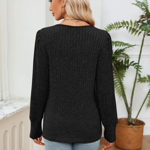 Stilvoller Spitzenpullover mit V-Ausschnitt, lässiger, einfarbiger Spitzenpullover mit V-Ausschnitt, schicker und charismatischer Look, leicht zu 1