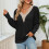 Stilvoller Spitzenpullover mit V-Ausschnitt, lässiger, einfarbiger Spitzenpullover mit V-Ausschnitt, schicker und charismatischer Look, leicht zu 6