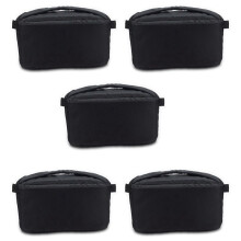 5X Universal Insert Partition Padded Camera Bag Shockproof Sleeve Cover for Dslr Slr Camera(Black)