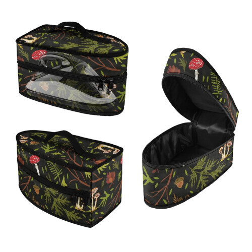 Mushrooms Pattern Steamer Iron Storage Bag for Full-Size
