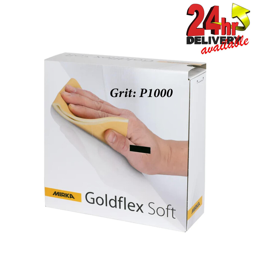 Photos - Power Tool Accessory Mirka Goldflex P1000 Grit Perforated Roll - 200 Abrasive Sanding Pads Dry Wet Sanding Abrasive Pads Soft Flexible roll 