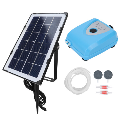 Solar Powered Fish Tank Oxygenator With Multiple Settings Low Decibel Output Even Airflow Coverage Rainproof Build And Dual Mounting Options For 2