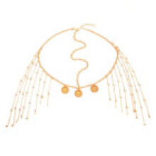 Gold Head Accessory With Electroplated Finish And Fringe Style For Wear Party