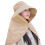 Outdoor Sun Hat Polyester Fisherman Hat Full Face-Khaki 1